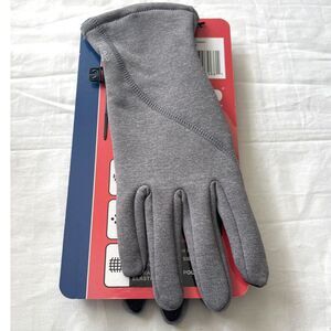 Head Women's Touchscreen Running Gloves Grey Stretch Size Large New Women's